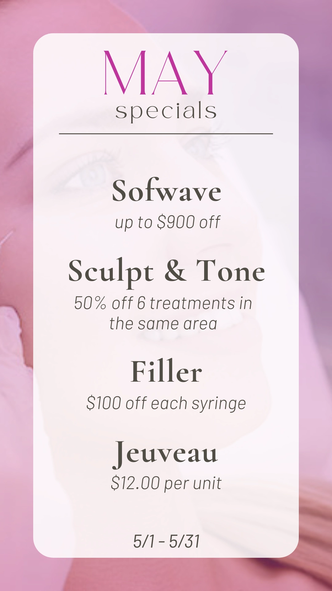 May 25 Specials mobile